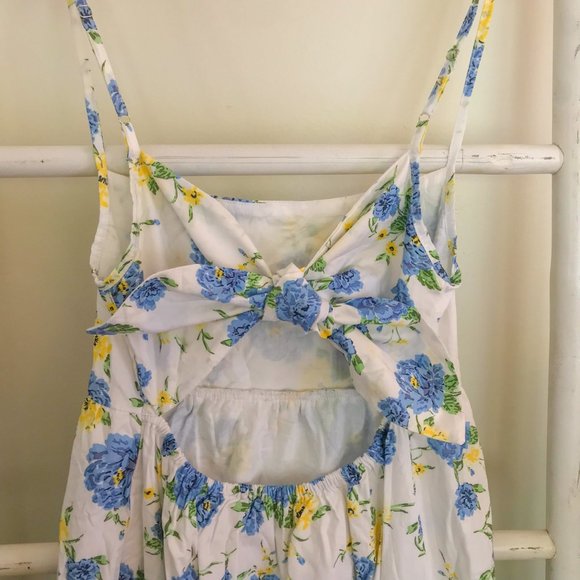NWT Faithfull the Brand Candace Midi Dress Velma Floral Blue - Picture 7 of 8